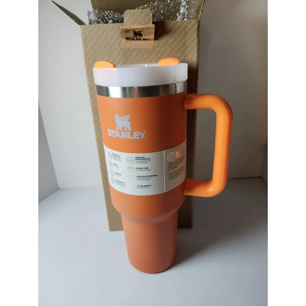 Stanley Quencher Flowstate H2.0 Tumbler 40 Oz Orange NIB